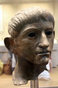 The bronze head of Claudius